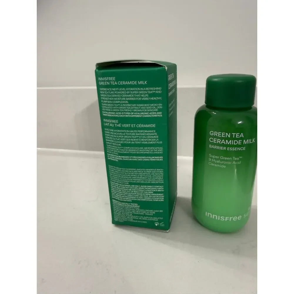 New Innisfree Green Tea Ceramide Milk Barrier Essence 160mL Hydrating